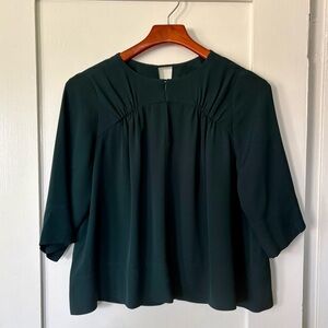 Steven Alan silk top with keyhole back, size S